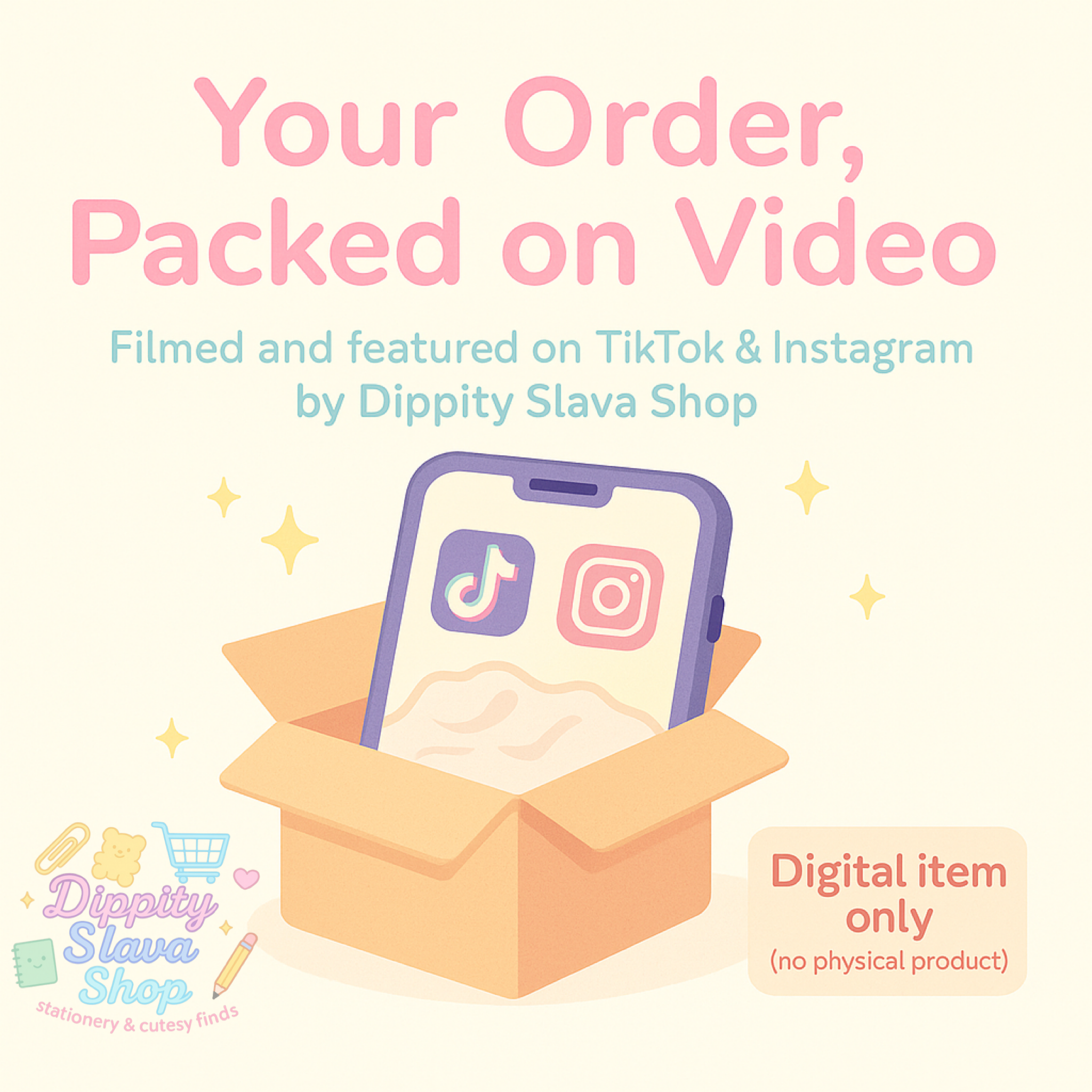 Tiktok & Instagram Packing Video (Add-on)